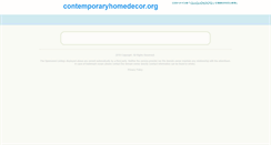 Desktop Screenshot of contemporaryhomedecor.org