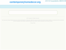 Tablet Screenshot of contemporaryhomedecor.org